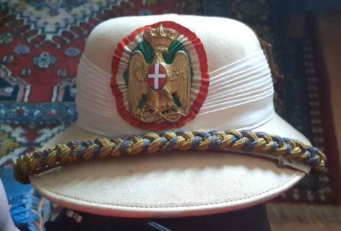  -  - PAI   CASCO COLONIALE  UFFICIALE  CON CORDONE PARATA.