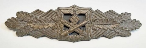 I - MILITARIA STORICA -  - WH   DISTINTIVO NAHKAMPFSPANGE IN BRONZE �F.&B.L.�.