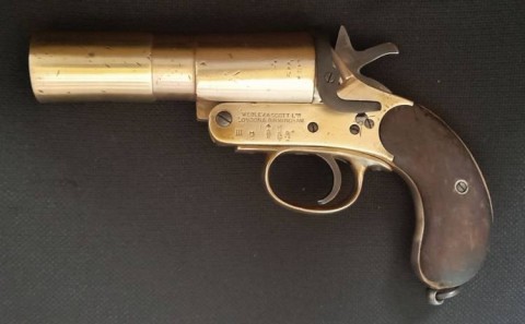 F - ARMI DISATTIVATE -  - LANCIARAZZI  VERY  MkIII   Cal. 1�  WEBLEY & SCOTT.