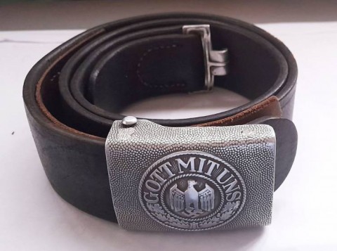 I - MILITARIA STORICA - FIBBIE E CINTURONI (FC) - HEER   CINTURONE TRUPPA  ALLUMINIO II Mod.