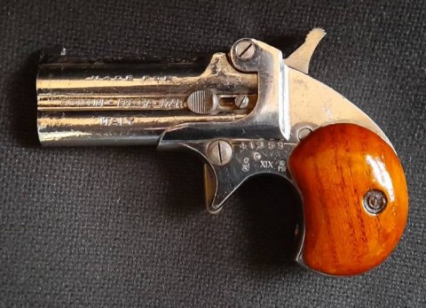 C - ARMI ANTICHE -  - PISTOLA DERRINGER Cal.6 Flobert / 22 Short  (TONOLIBI-BRESCIA).