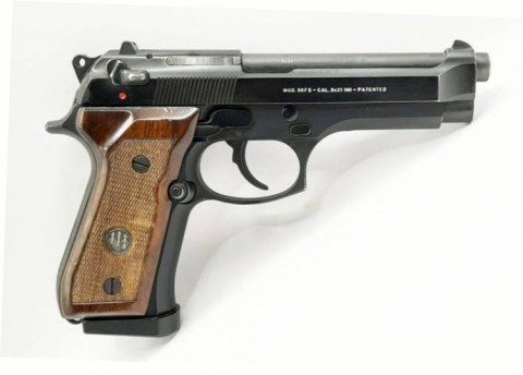 E - ARMI ATTIVE -  - PISTOLA  BERETTA M. 98 FS   Guancette Legno.