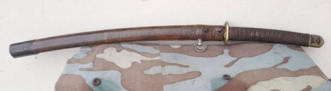 C - ARMI ANTICHE -  - 039   WAKISASHI Shin Gunto Pilota II GM. Mei Chikuzen kuni ju  Periodo Edo (1650).