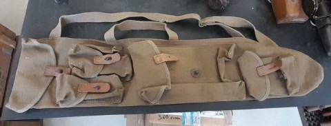 I - MILITARIA STORICA -  - E.I.    FODERO TELA/CUOIO PORTACANNA  BREN .