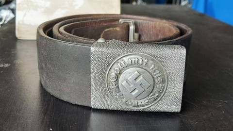 I - MILITARIA STORICA -  - POLIZEI    CINTURONE TRUPPA  ALLUMINIO.