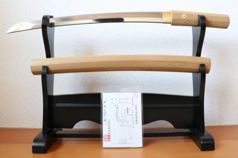 C - ARMI ANTICHE -  - 057   WAKISASHI in tamahagane,  Mei  Sukesada 祐定    Periodo Muromachi (ca. 1550).