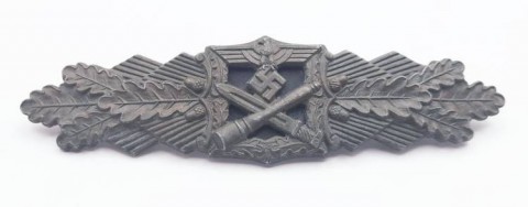 I - MILITARIA STORICA -  - WH   DISTINTIVO  NAHKAMPFSPANGE IN BRONZE �F.&B.L.� (1).