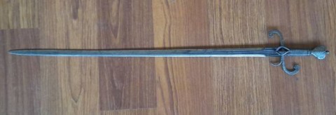 C - ARMI ANTICHE -  - SPADA  DA FANTE GUARDIA  A �S� E ANELLO.  �Venezia�,  ca. 1550.