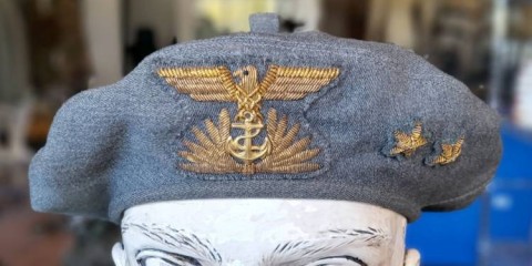 I - MILITARIA STORICA -  - R.S.I.  	BASCO UFF.  X^MAS  FREGIO CANUTIGLIA  (TENENTE).