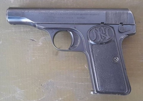 F - ARMI DISATTIVATE -  - PISTOLA   BROWNING  M.1910  Cal. 7,65.