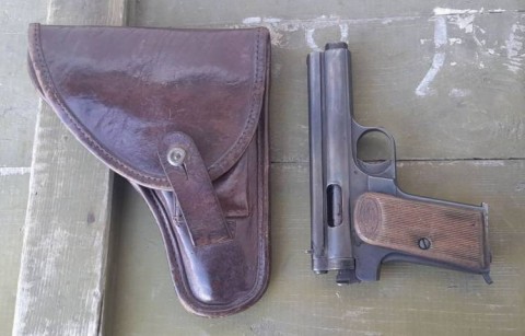 F - ARMI DISATTIVATE -  - AU   PISTOLA   FROMMER STOP  M.1912   +  FONDINA.