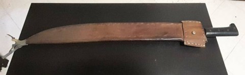 D - ARMI BIANCHE -  - MACHETE  �CORBETA�  con  FODERO.   ca. 1960.