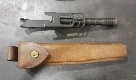 F - ARMI DISATTIVATE -  - US     LANCIAGRANATE  M.1 Carbine + Custodia Cuoio.