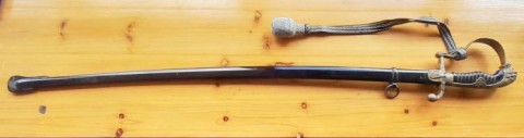 D - ARMI BIANCHE -  - HEER   SPADA  Uff.  �Lion Head�  M.1936   �E.&F. Horster - Solingen� + Dragona